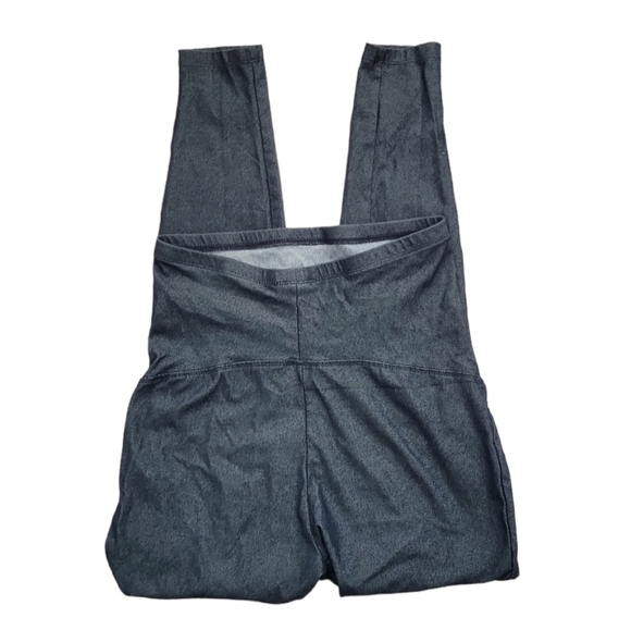 Times Two Maternity Blue Tummy Panel Leggings Size Medium - Picture 4 of 6